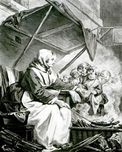 Feilschen um Kastanien von Jean Baptiste Greuze